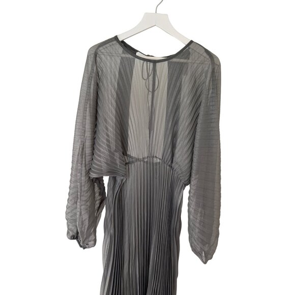 Anthropologie Sheer Pleated Kaftan Dress - Picture 5 of 7